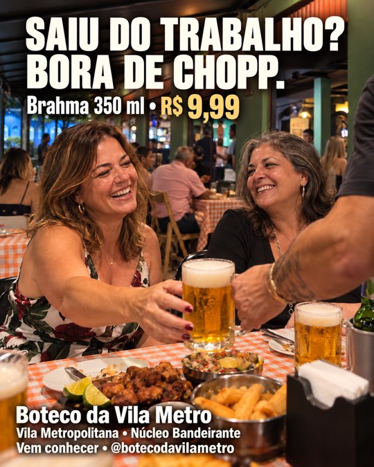 SAIU DO TRABALHO? BORA DE CHOPP.