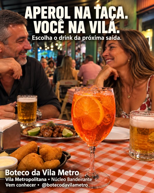 APEROL NA TAÇA. VOCÊ NA VILA.