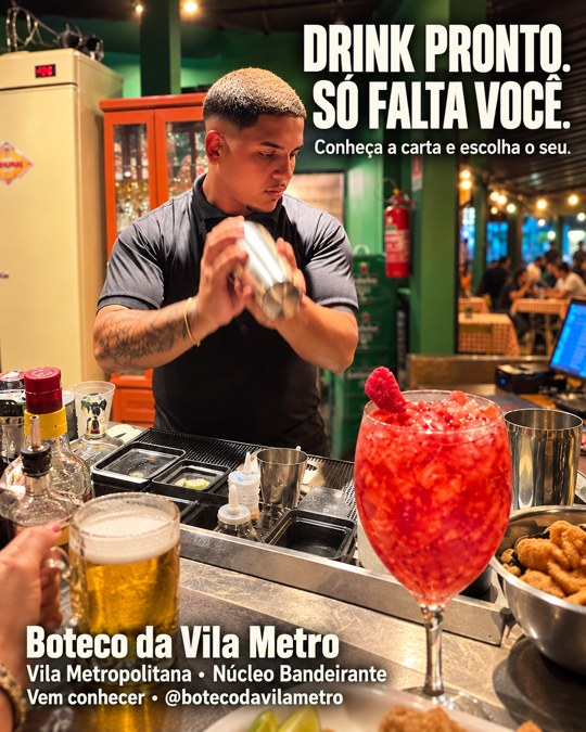 DRINK PRONTO. SÓ FALTA VOCÊ.
