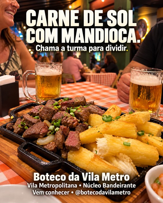 CARNE DE SOL COM MANDIOCA.
