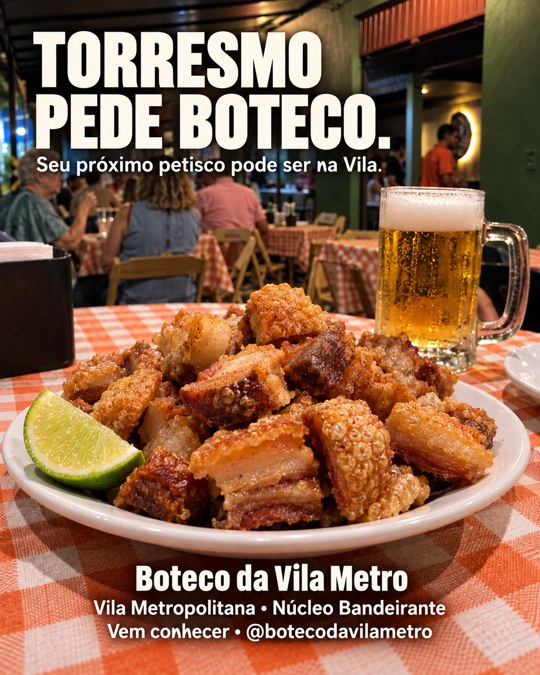 TORRESMO PEDE BOTECO.