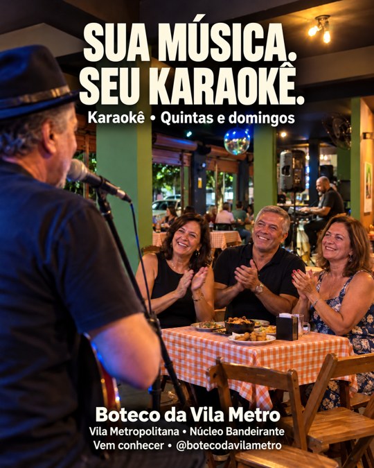 SUA MÚSICA. SEU KARAOKÊ.