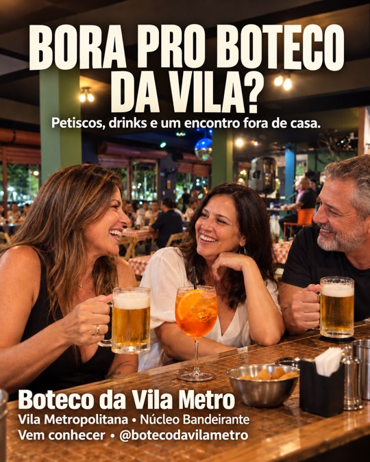 BORA PRO BOTECO DA VILA?