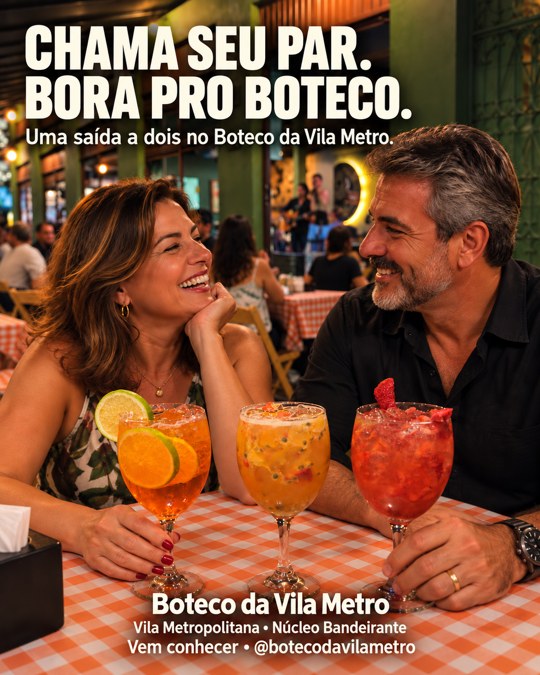 CHAMA SEU PAR. BORA PRO BOTECO.