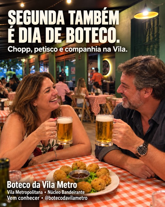 SEGUNDA TAMBÉM É DIA DE BOTECO.